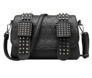 Gothic Rivet Messenger Bag