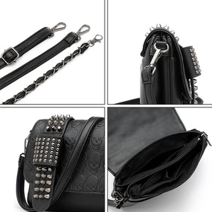 Gothic Rivet Messenger Bag