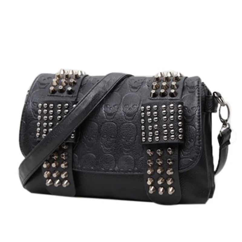 Gothic Rivet Messenger Bag