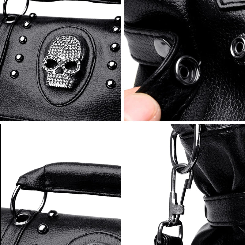 Black Skull Gothic Satchel