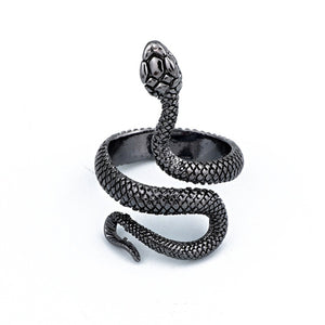 Gothic Punk Adjustable Snake Ring