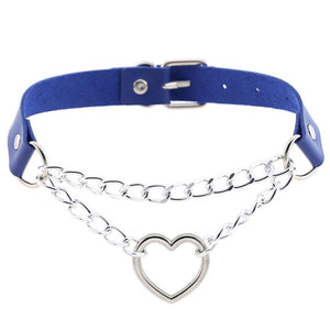 Harajuku Adjustable Heart Choker