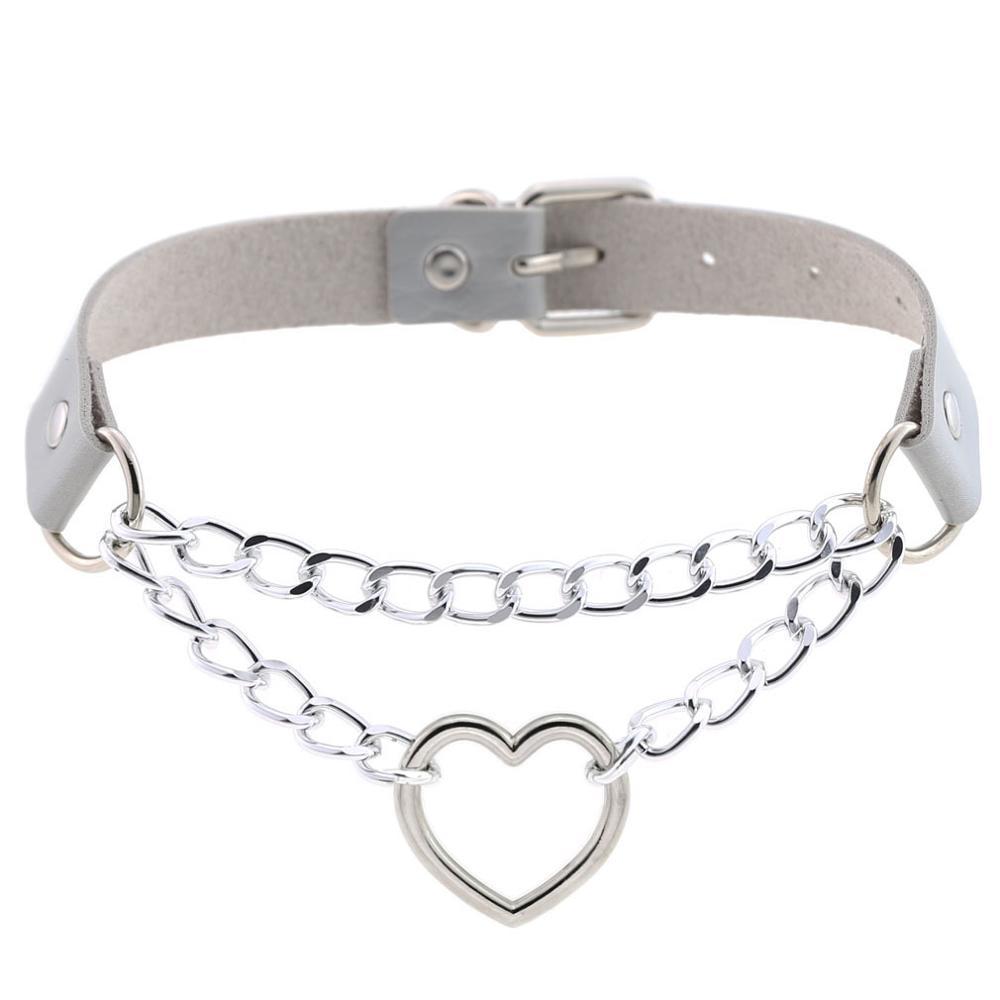 Harajuku Adjustable Heart Choker