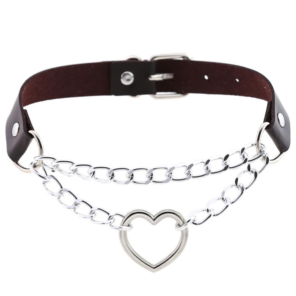 Harajuku Adjustable Heart Choker