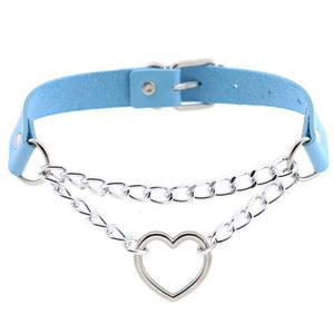 Harajuku Adjustable Heart Choker