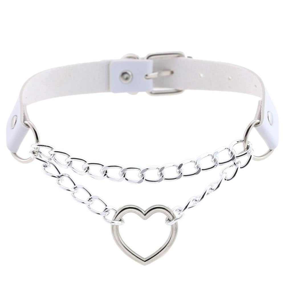 Harajuku Adjustable Heart Choker