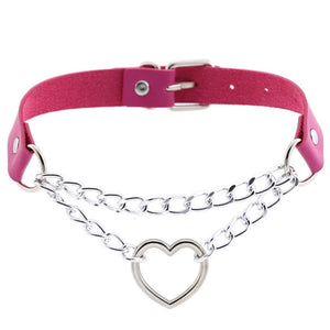 Harajuku Adjustable Heart Choker