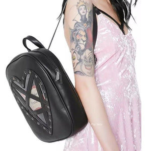 Gothic Hollow Out Pentacle Shape Backpack