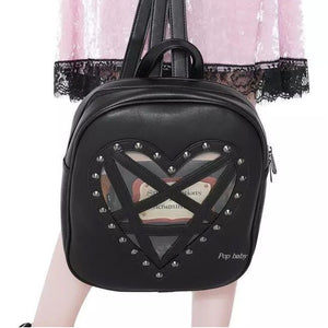 Gothic Hollow Out Pentacle Shape Backpack