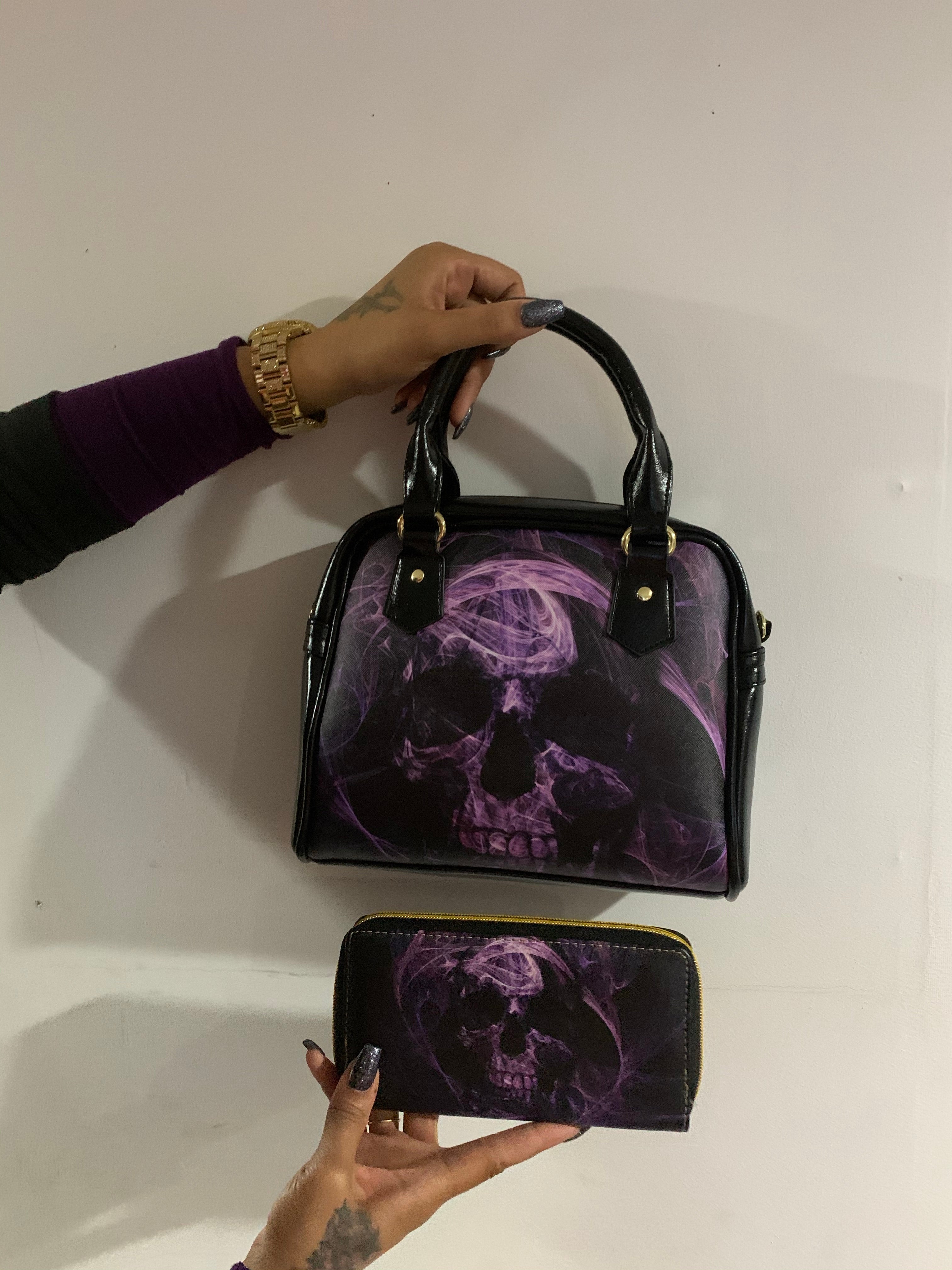 Gothic Ghoulsome Handbag Set