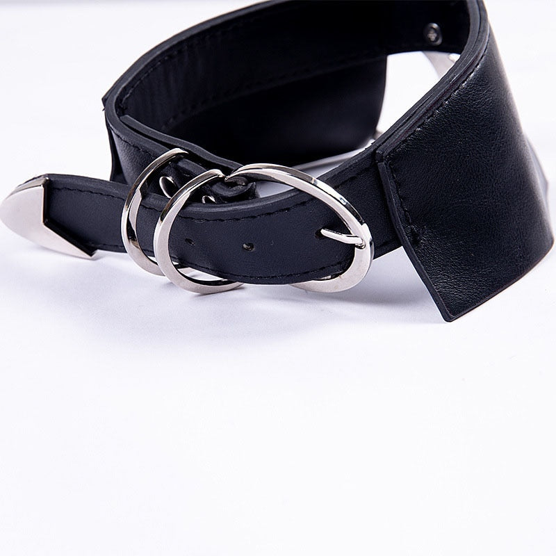 Dark Leather Harajuku Gothic Moon Choker