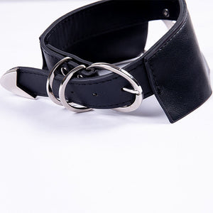 Dark Leather Harajuku Gothic Moon Choker