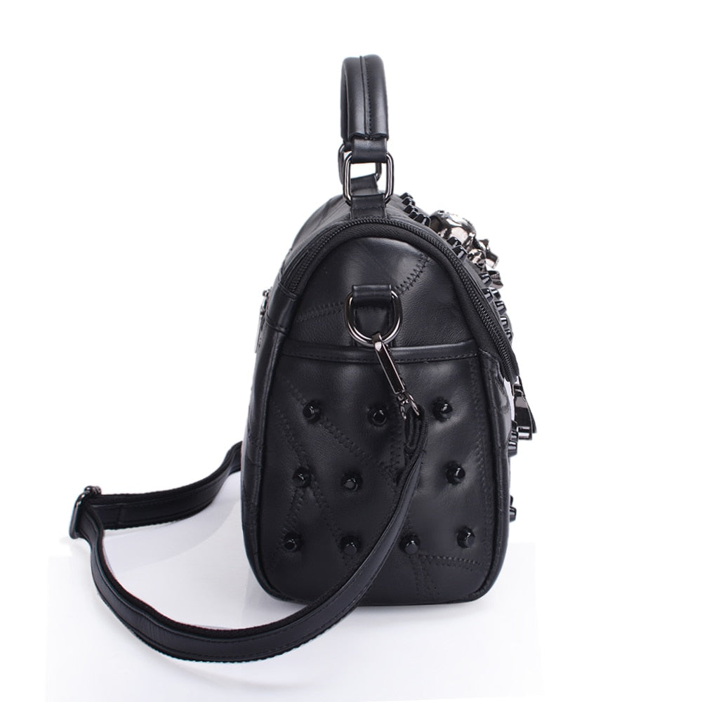 Punk Goth Skull Studded Handbag