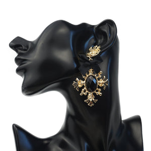 Black Bow Elegant Gothic Earrings
