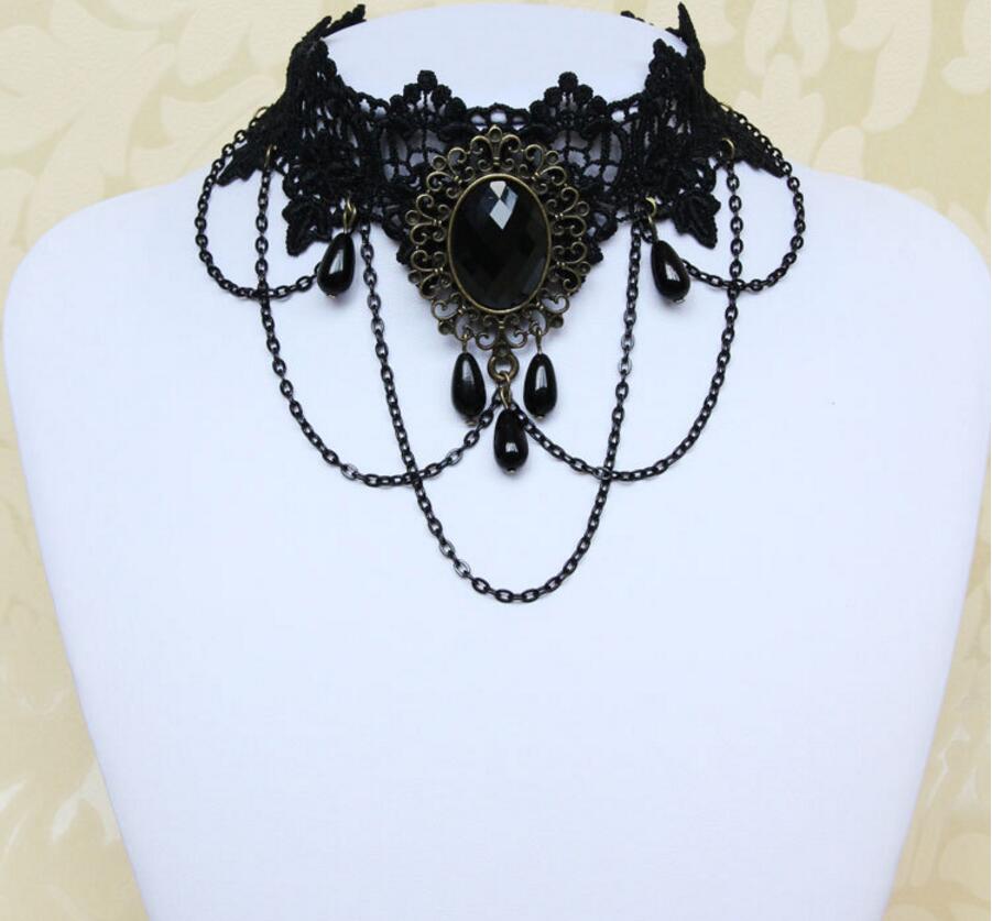 Gothic Vintage Lace Victorian Choker