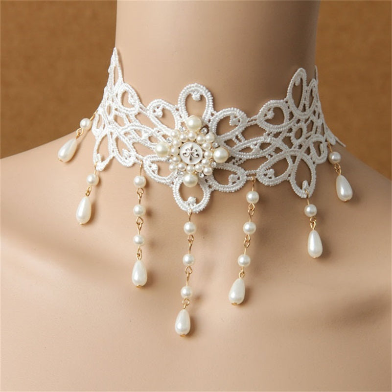 Elegant Victorian Lace Special Occasion Choker