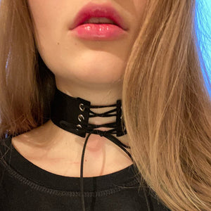 Sexy Harajuku Lace Up Gothic Choker