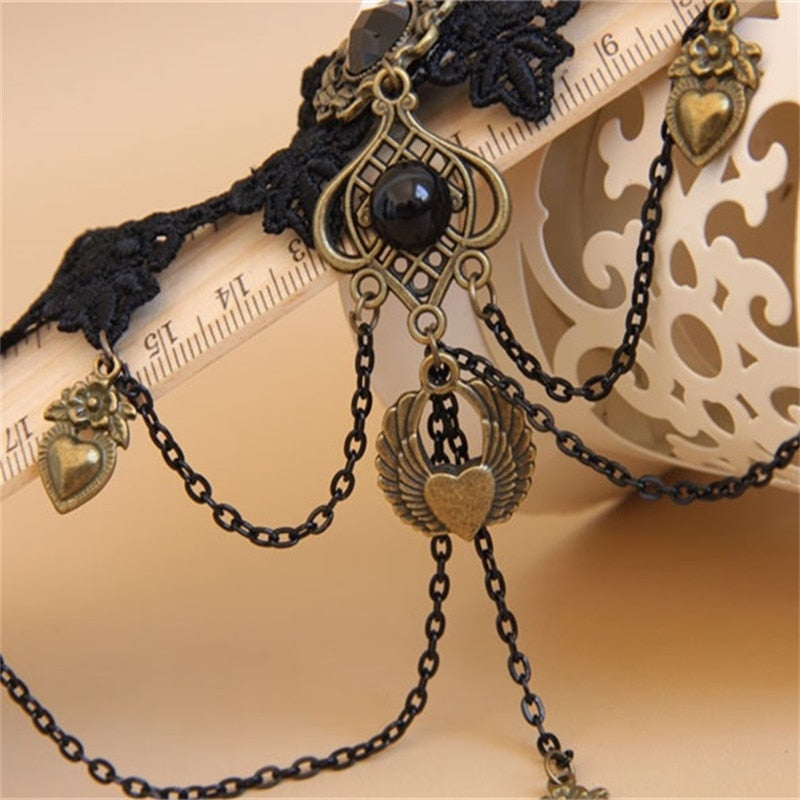 Gothic Vintage Lace Statement Choker