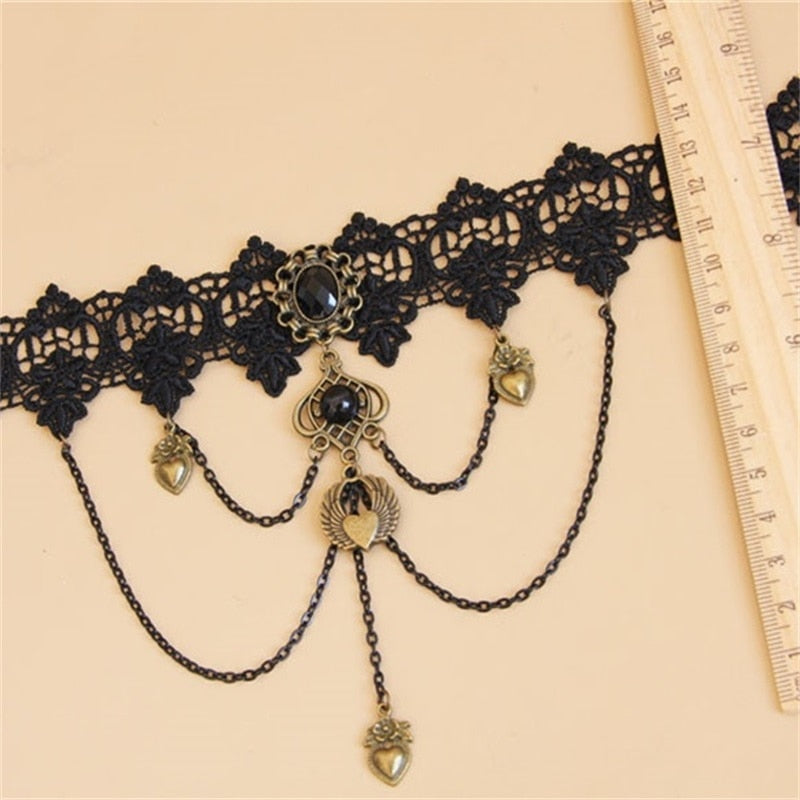 Gothic Vintage Lace Statement Choker