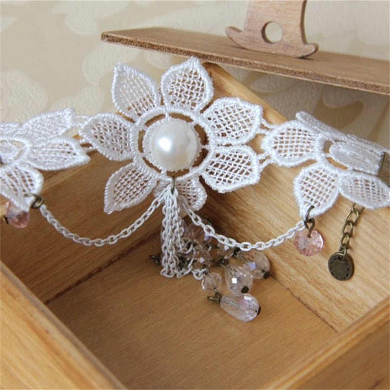 Vintage Lace Elegant Flower Bracelet