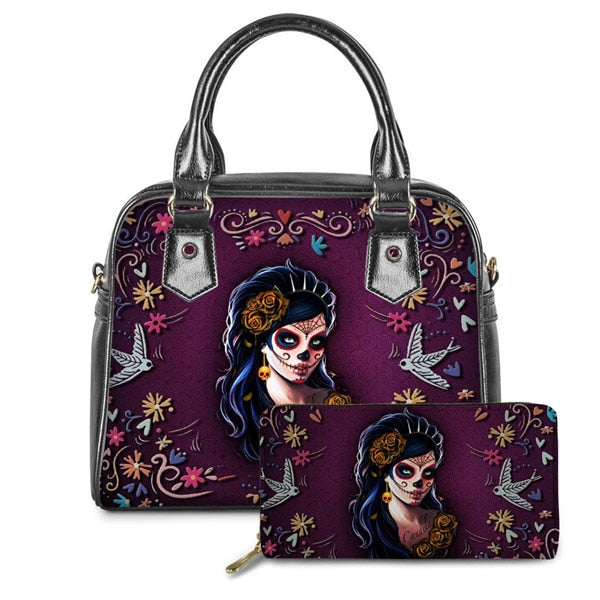 Gothic Ghoulsome Handbag Set
