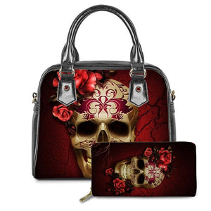 Gothic Ghoulsome Handbag Set