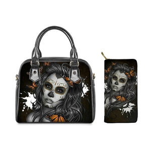 Gothic Ghoulsome Handbag Set