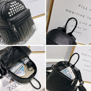 Gothic Tassel Mini Backpack