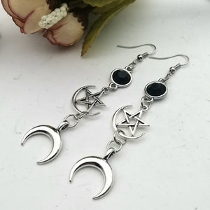 Crescent Moon Witch Earrings