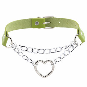 Harajuku Adjustable Heart Choker