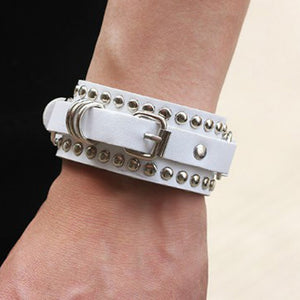 Punk Goth Buckle Bracelet