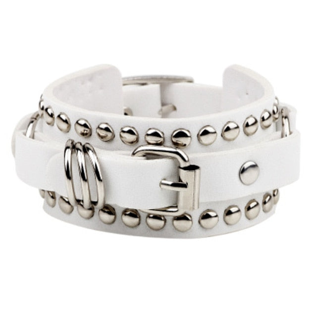 Punk Goth Buckle Bracelet