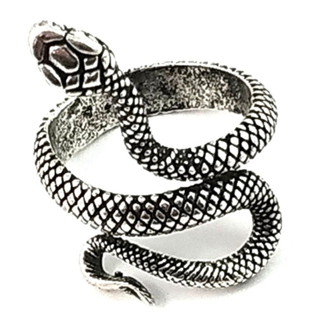 Gothic Punk Adjustable Snake Ring