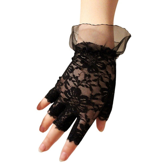 Elegant Lace Fingerless Gloves